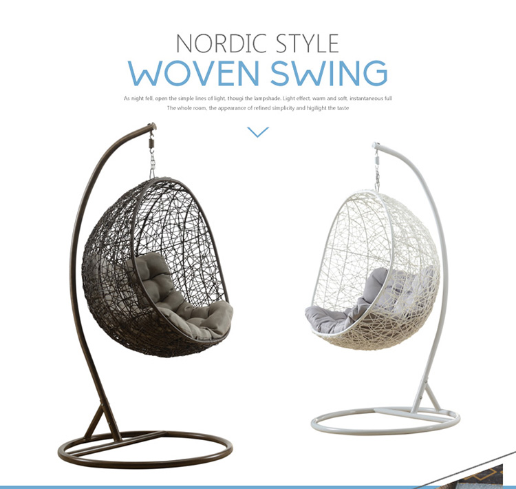 silla colgante al aire libre