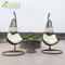Birdies Factory Off Egg Design - Silla de columpio para patio, interior, de ratán