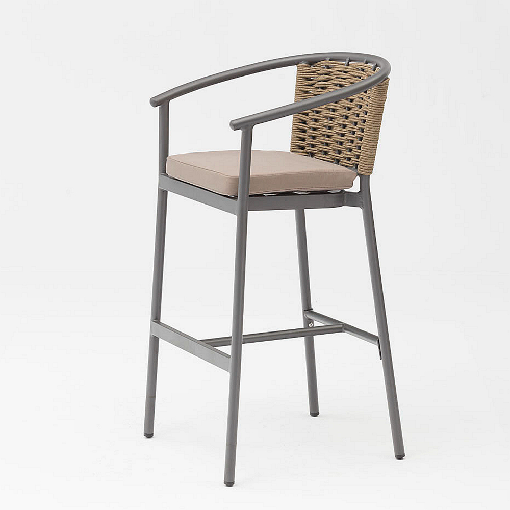 Nuevo Protector Solar Duradero De Alta Calidad, Resistente Al Agua, Cuerda Moderna Tejida, Terraza, Jardín, Bar, Silla De Barra De Cuerda Al Aire Libre