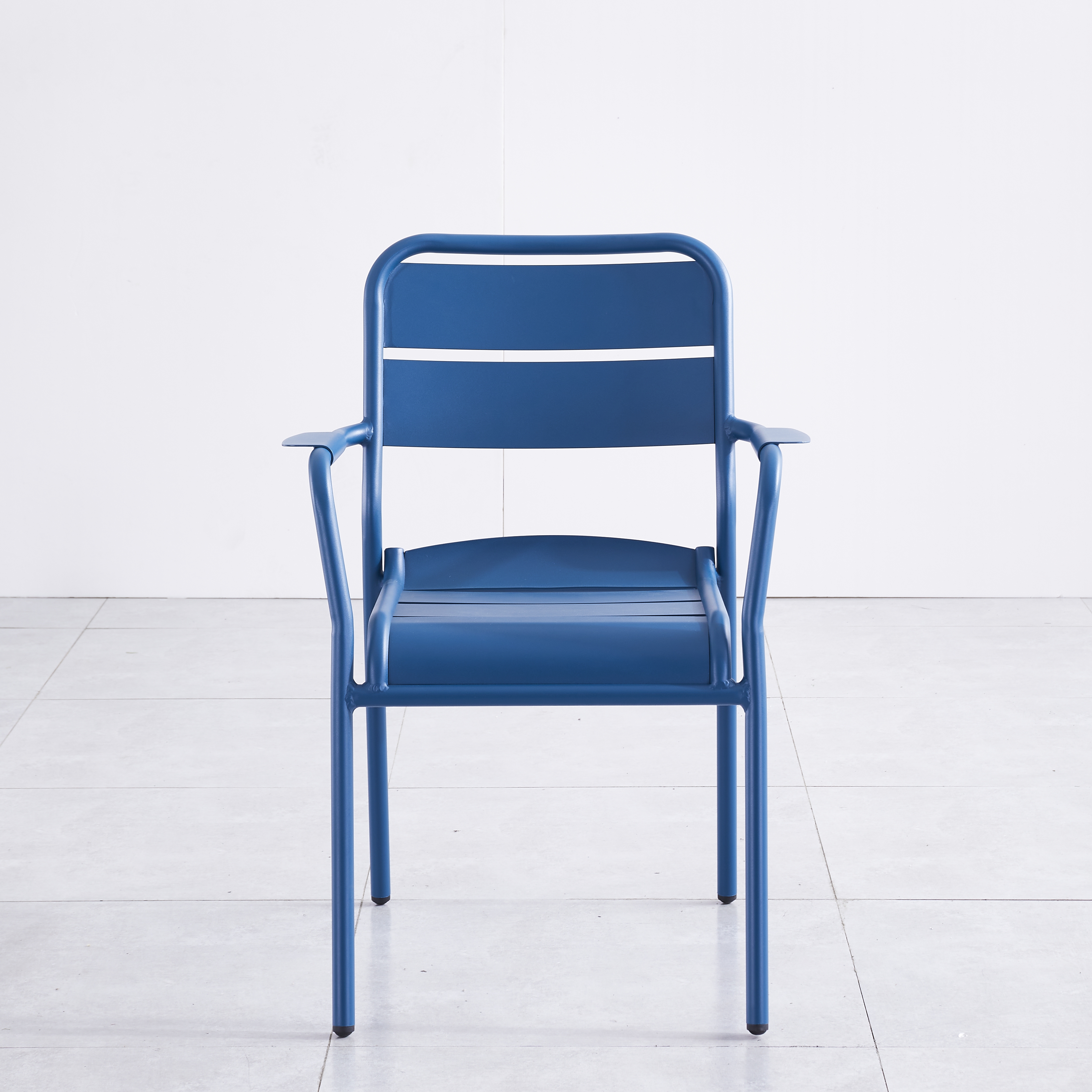 Nuevo diseño, marca moderna, bistró, comedor, jardín al aire libre, restaurante, Patio, Metal, aluminio, sillas apilables, juego de mesa, muebles