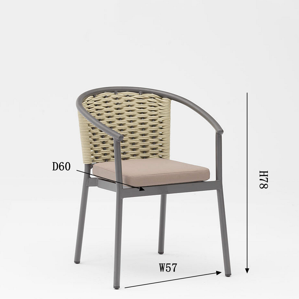 Silla de rat&aacute;n al aire libre de la playa del jard&iacute;n de la terraza del jard&iacute;n de la terraza de la rota de la prenda impermeable duradera de alta calidad moderna