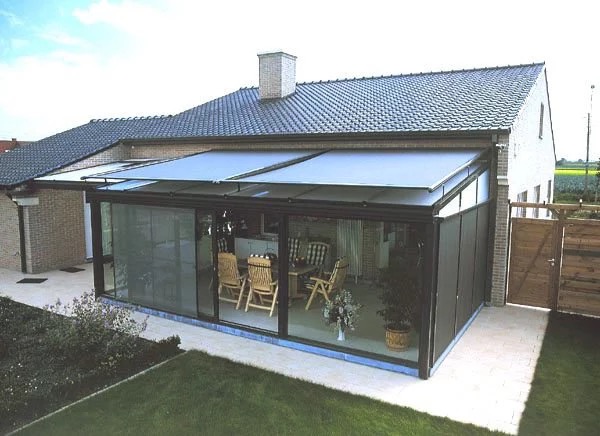 Toldo automático de aluminio motorizado eléctrico de la ventana del techo retráctil de encargo del patio del jardín al aire libre