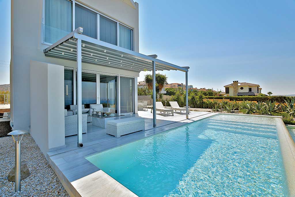 Toldo automático retráctil motorizado de aluminio personalizado Balcón independiente Techo de patio de jardín al aire libre