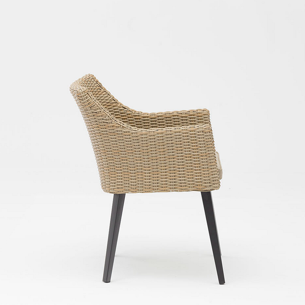 Nuevo diseño artesanal moderno de ratán, patio, jardín, color, silla de playa, reposabrazos, ocio, ratán, silla de exterior