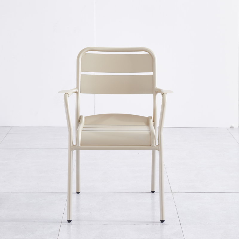 Nuevo diseño, marca moderna, bistró, comedor, jardín al aire libre, restaurante, Patio, Metal, aluminio, sillas apilables, juego de mesa, muebles