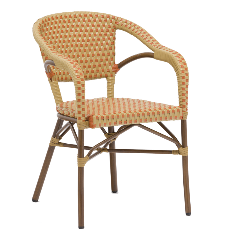 Sillas de jardín de aluminio de los muebles del hogar del restaurante del café interior o al aire libre barato elegante