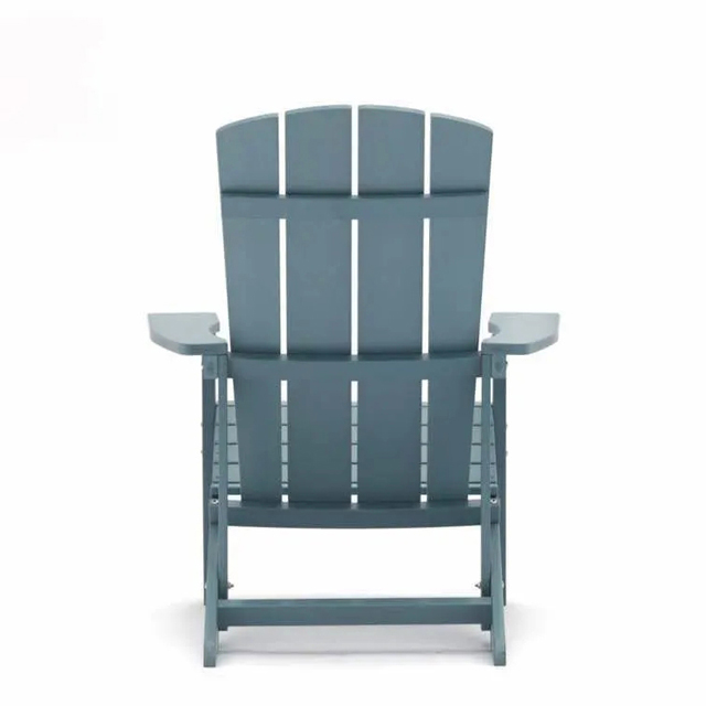 Diseño ergonómico moderno Patio al aire libre Jardín Impermeable Plástico Madera Silla Adirondack