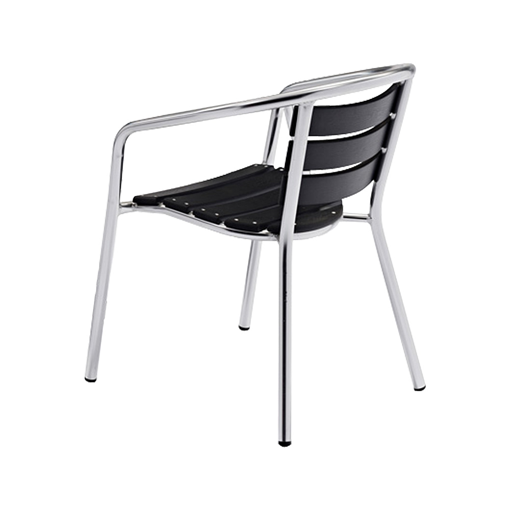 Muebles de madera de aluminio al aire libre de la tabla y de las sillas del jardín