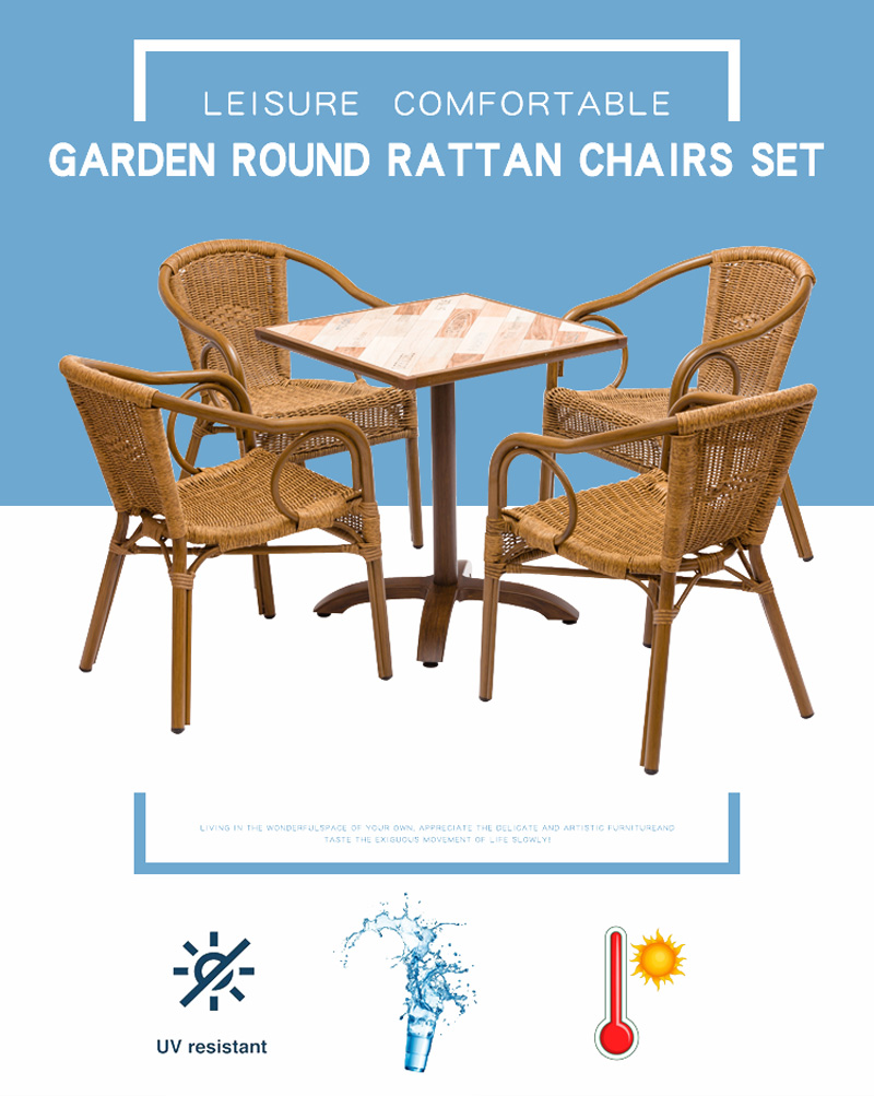 sillas de bistro de bamb&uacute;