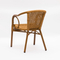 Silla De Muebles De Ratán De Bambú De Metal De Jardín De Bistro En Venta