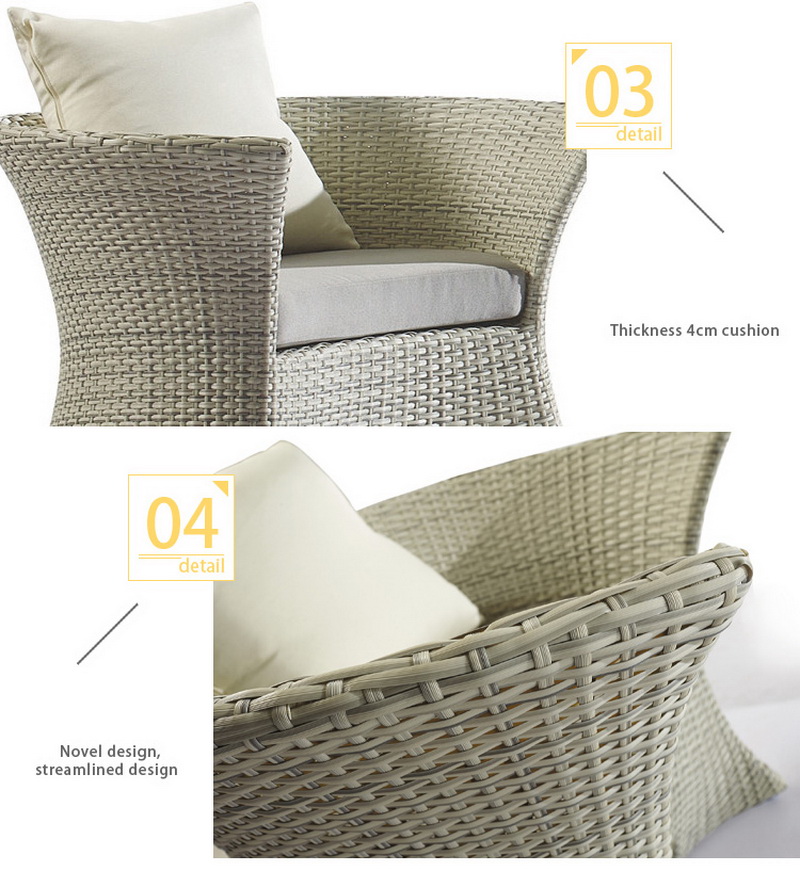 seccional de metal al aire libre