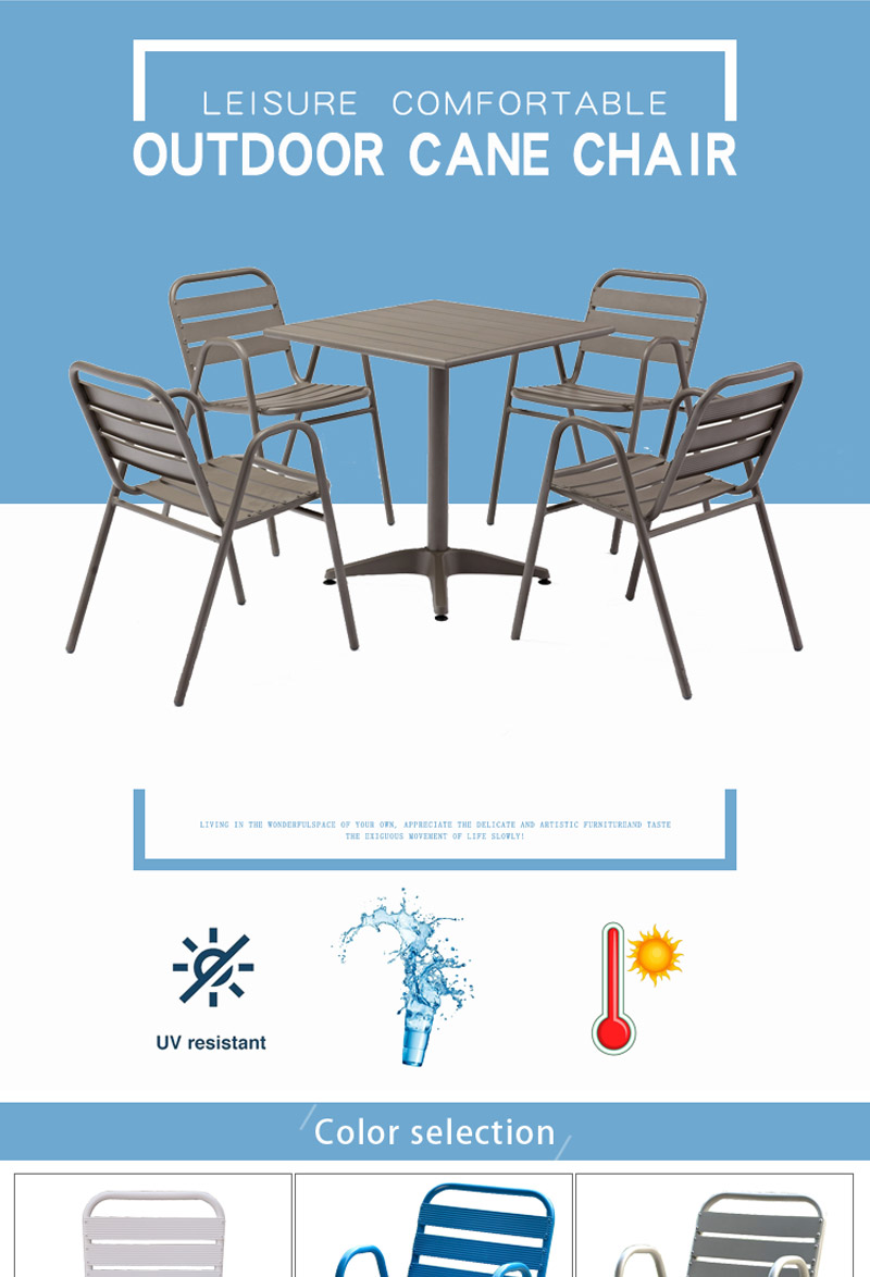 muebles de aluminio para patio