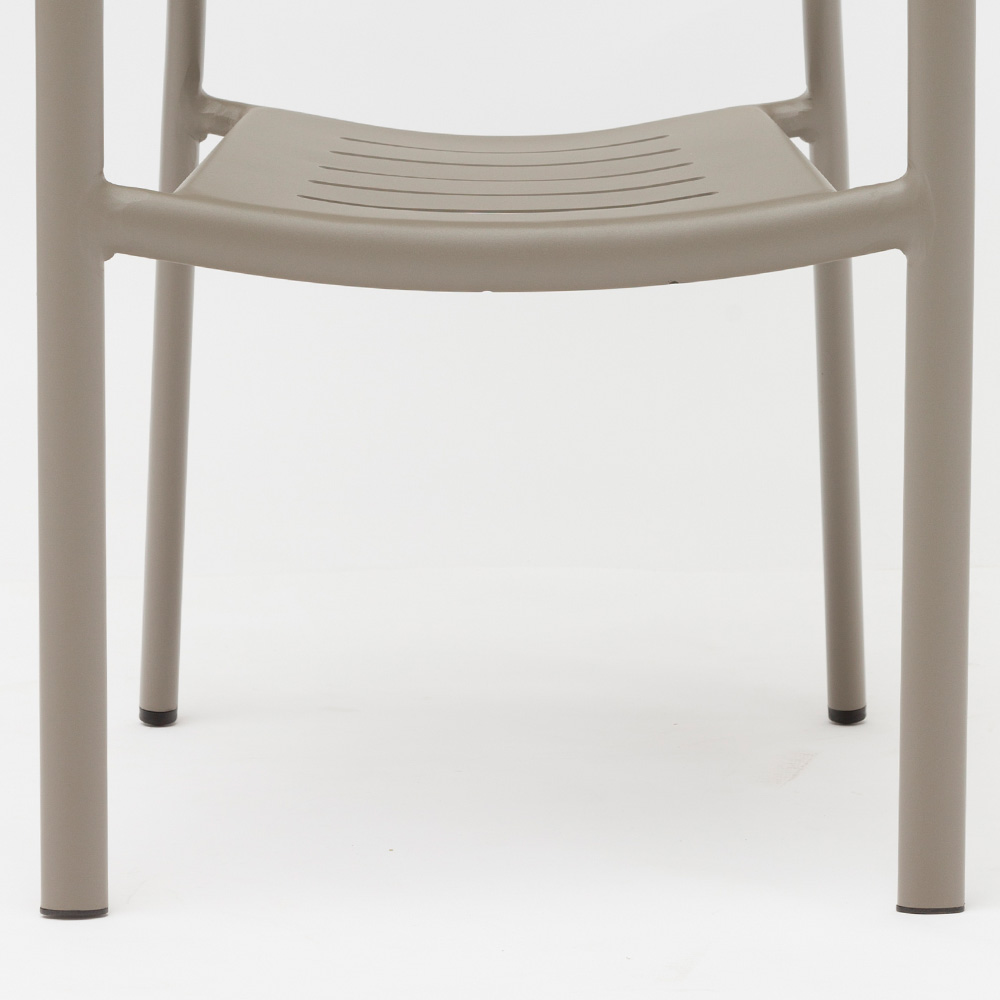 Muebles de mesa y sillas de jardín de aluminio de metal al aire libre