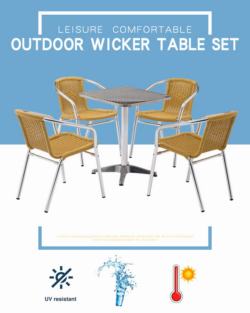 mesa y sillas de rat&aacute;n