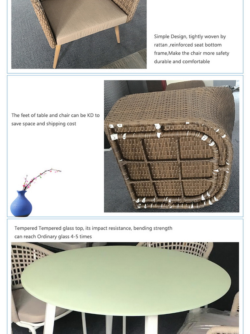 conjunto de mesa de comedor de vidrio redondo