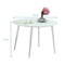 Pedestal Round Glass Circle Dining Room Set Para Restaurante