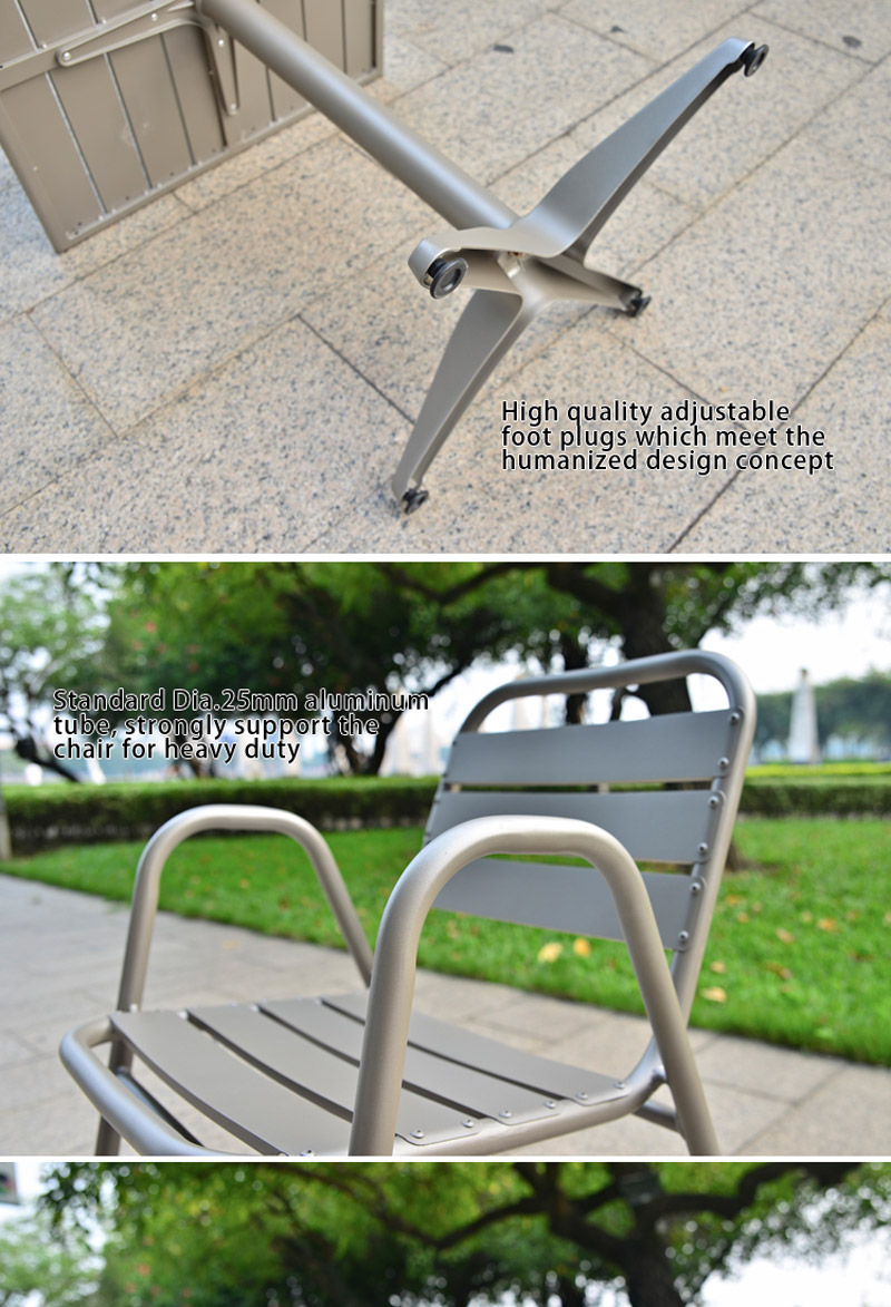 conjunto de patio de aluminio