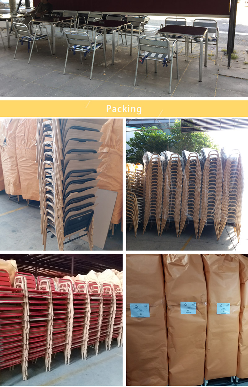 Conjuntos de muebles de aluminio para patio