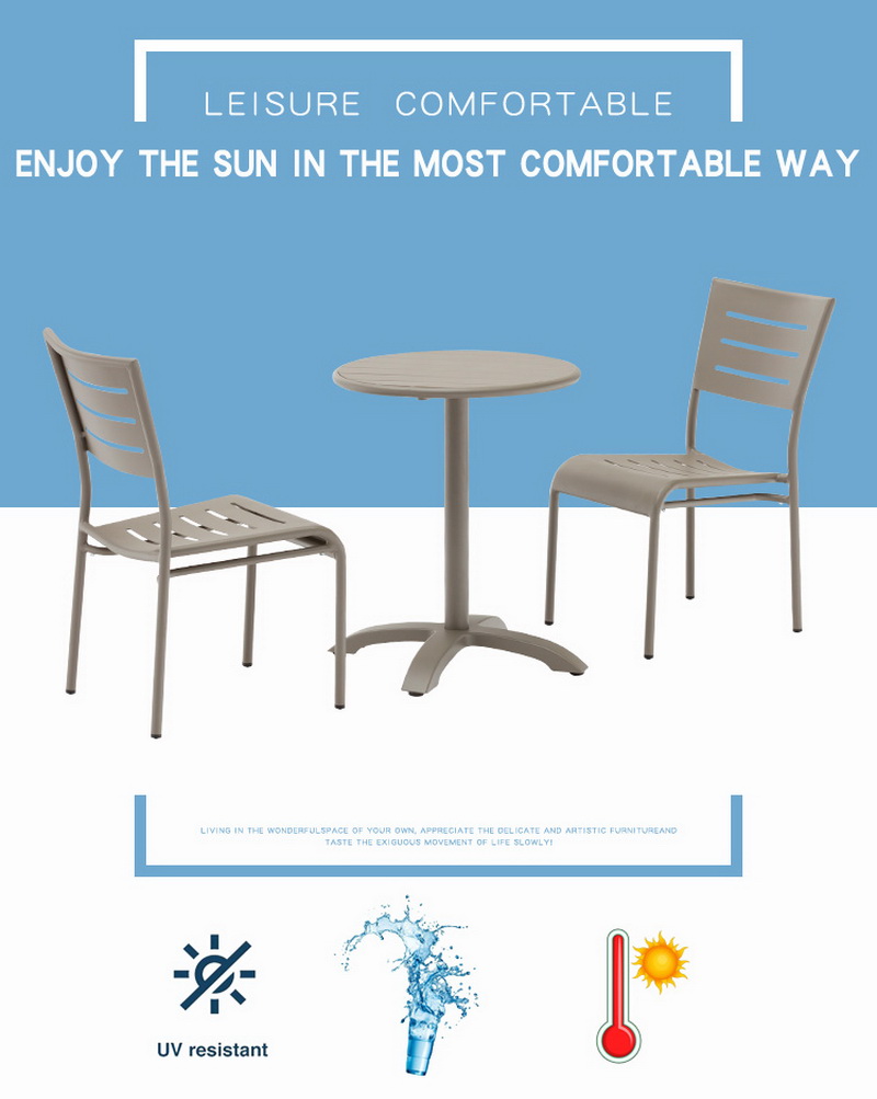 mesa de patio de metal