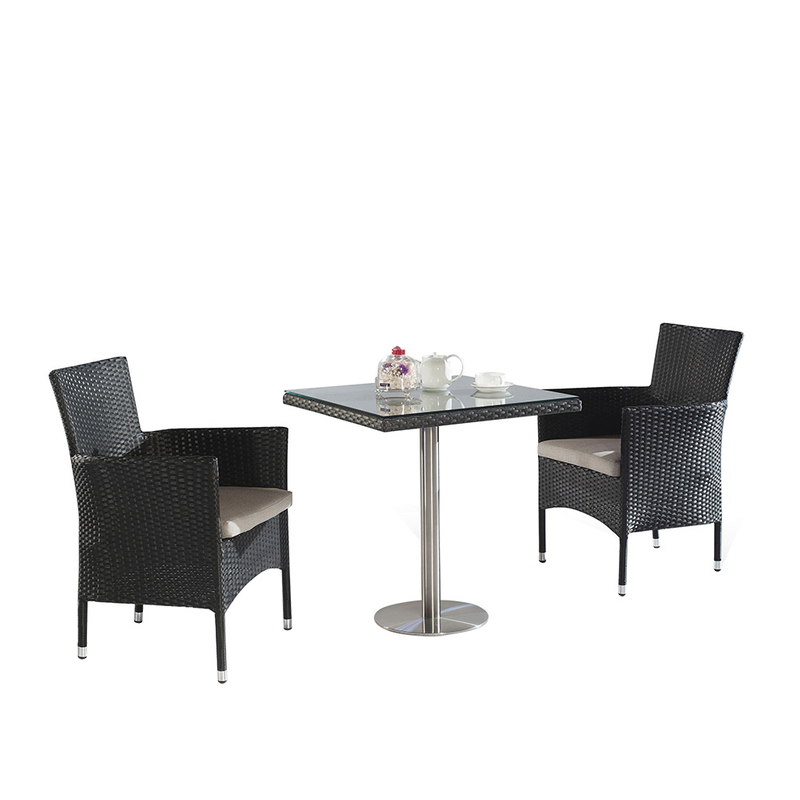 Conjunto de muebles de mesa y sillas de balcón pequeño al aire libre