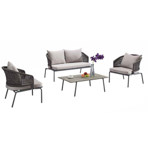 Jardín Patio Muebles baratos Aluminio Ratán Sofá Sets Venta