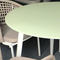 Juego de mesa de comedor de vidrio redondo barato para la venta