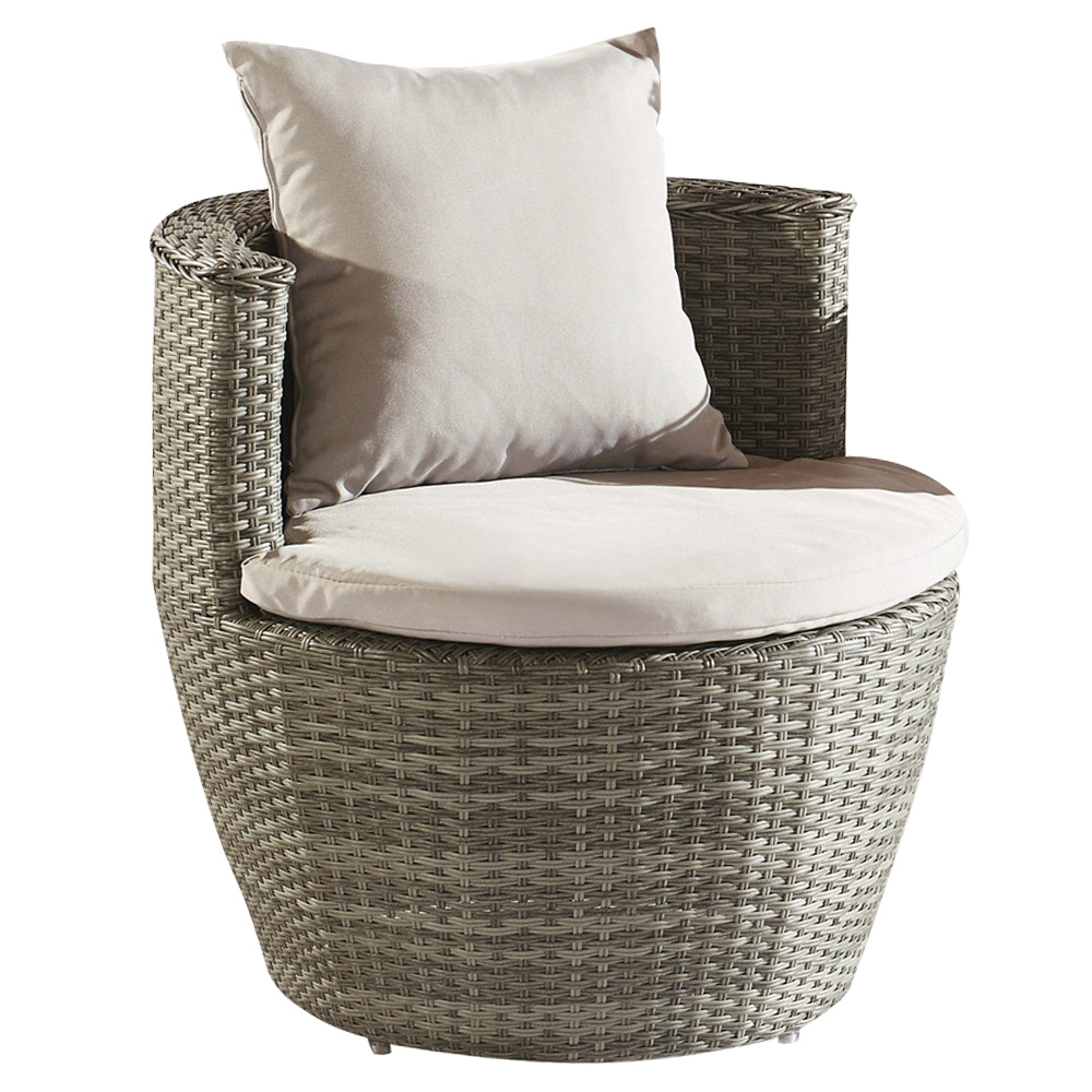 Conjunto de sofá de esquina de ratán seccional muebles de patio al aire libre barato