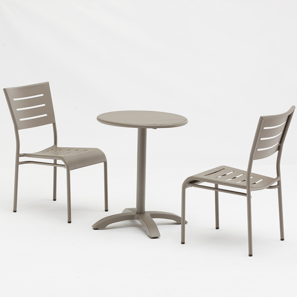 Sillas ligeras de aluminio fundido al aire libre Bistro