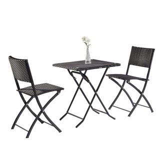 Bistro jardín patio mesa plegable y sillas conjunto