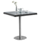 Sillas de mesa de bistró de mimbre de metal para interiores y exteriores