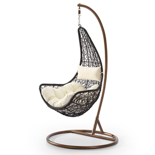 Silla de jardín colgante de mimbre de mimbre para interiores
