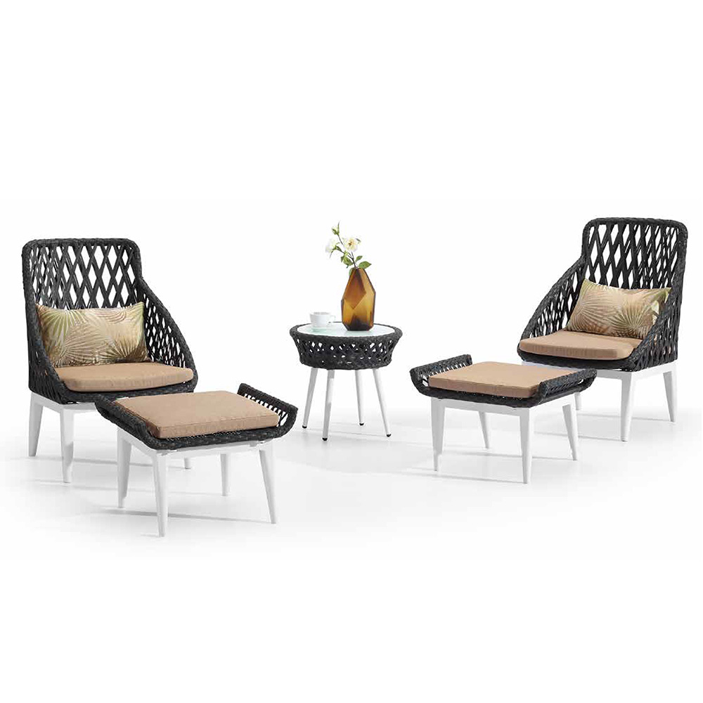 Restaurante al aire libre, jardín, salón de ratán, sofá, juego