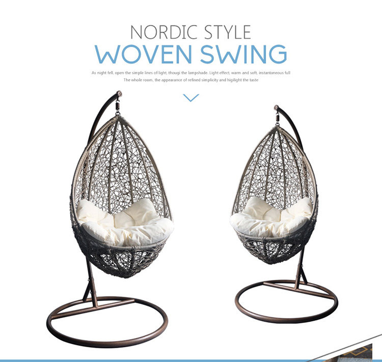 silla colgante de huevo