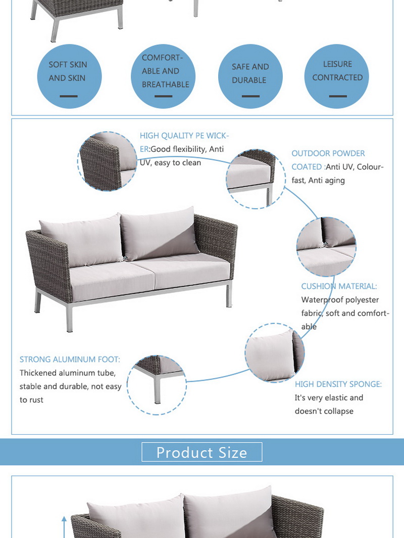 conjunto de sof&aacute;s al aire libre